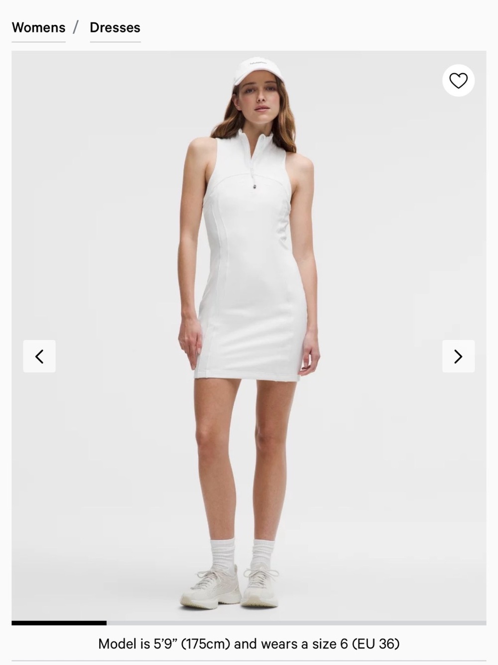 Lululemon Define Sleeveless Dress White – Size 10 🤍